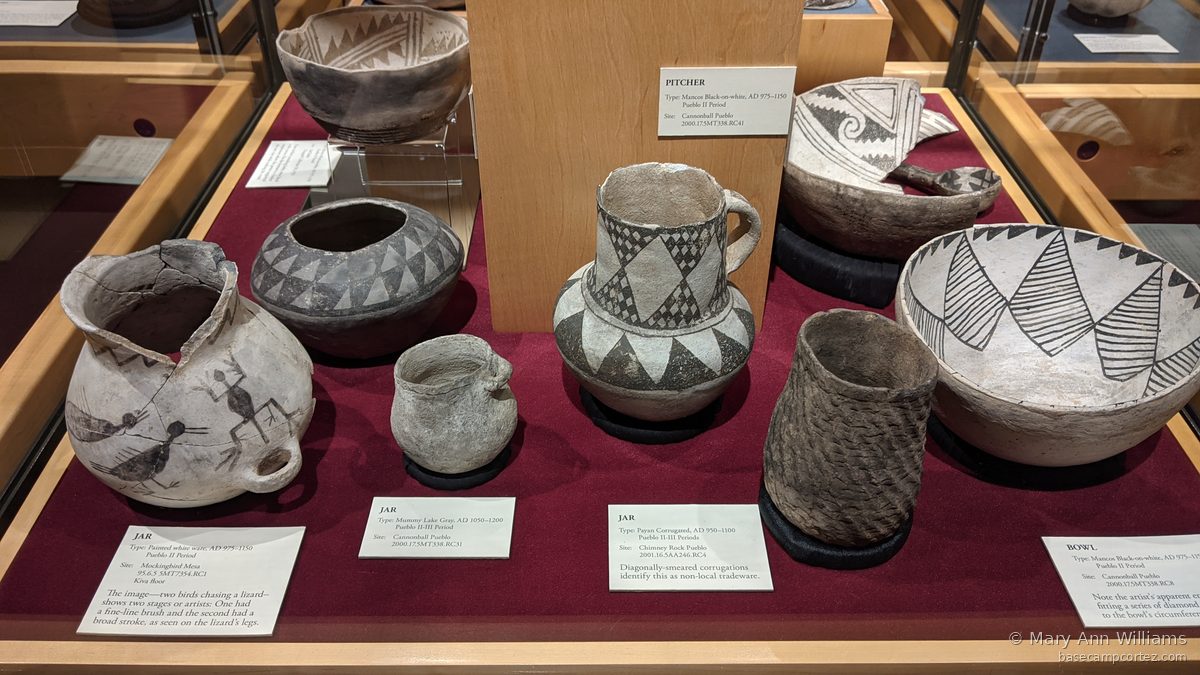 Anasazi Heritage Center pottery display