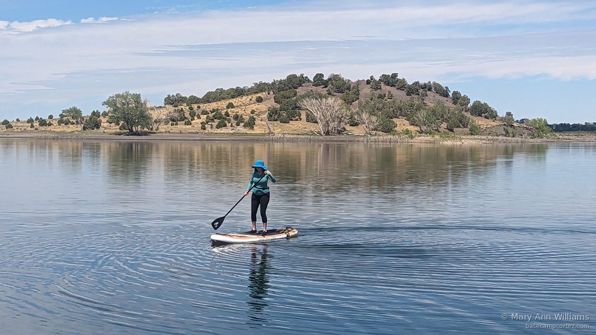 SUP paddling on Narraguinnep Reservoir